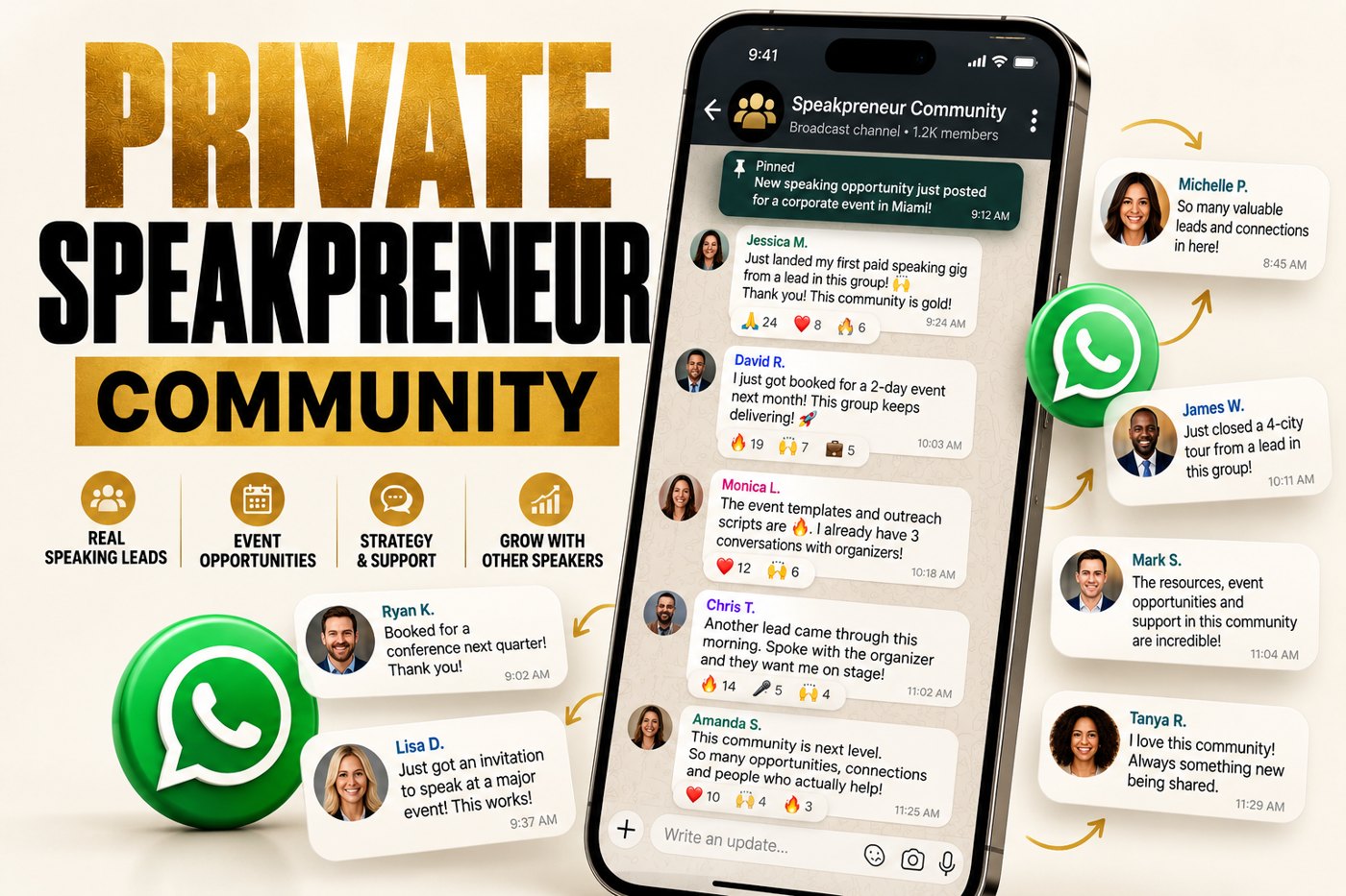 Speakpreneur online community connecting speakers and event coordinators